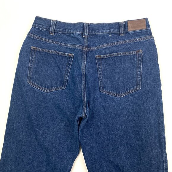 Kirkland Signature Straight Leg Men's size 36x27 Dark Wash Blue Denim jeans - Picture 2 of 4